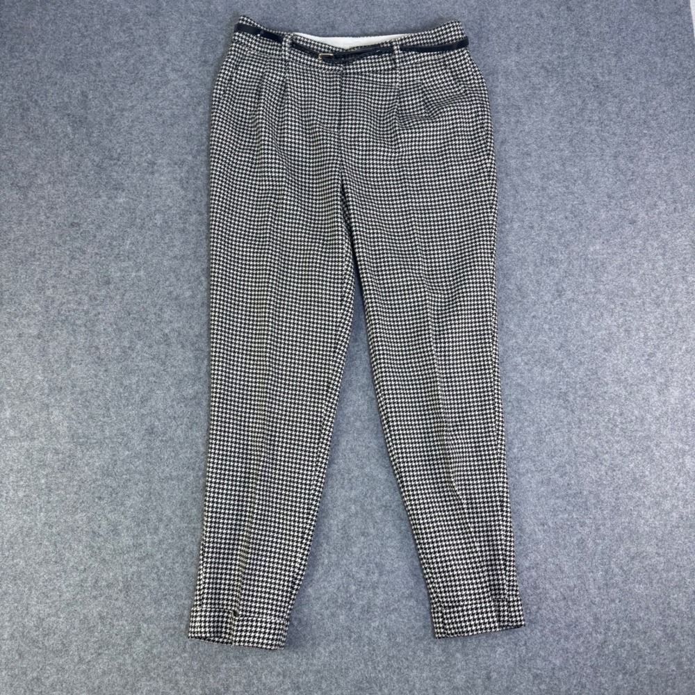 Kate Spade New York Maylis Pant Houndstooth Wool Blend Size 6 NJMU1440
